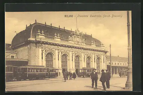 AK Milano, Stazione Centrale, Bahnhof