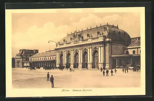 AK Milano, Stazione Centrale, Bahnhof