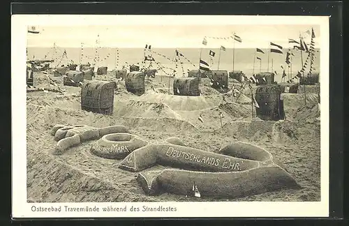 AK Travemünde, Sandplastik beim Strandfest