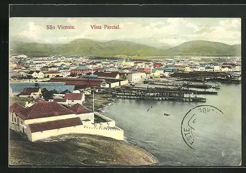 AK Sao Vicente, Vista Parcial, Blick auf den Hafen