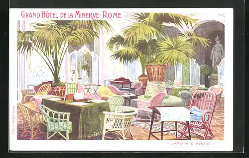 Lithographie Roma, Grand Hotel de la Minerve