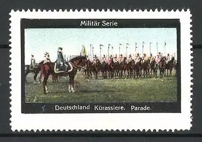 Reklamemarke Militär-Serie, Deutschland, Parade der Kürassiere