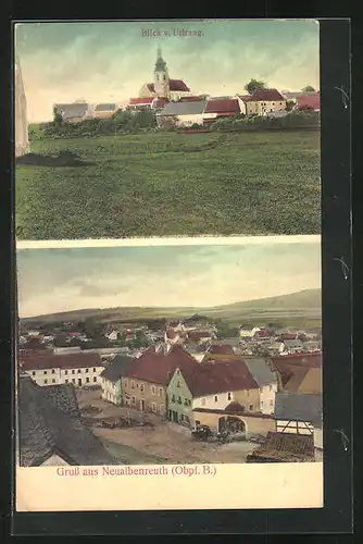 AK Neualbenreuth /Obpf.B., Blick von Urlrang & Ortsansicht