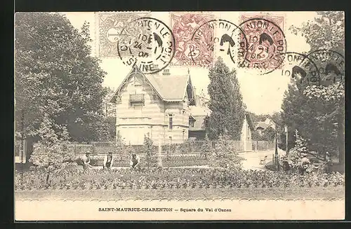 AK Saint-Maurice-Charenton, Square du Val d'Osnes