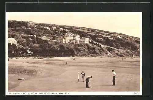 AK Harlech, St. David's Hotel from the Golf Links