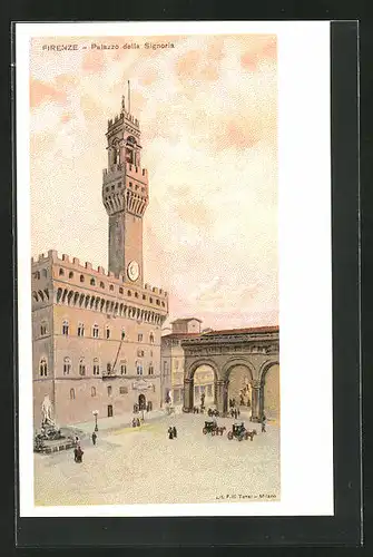 Künstler-AK Firenze, Palazzo della Signora