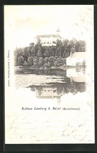 AK Deutsch Gabel / Jablone v Podjestedi, Ausblick auf Schloss Lämberg