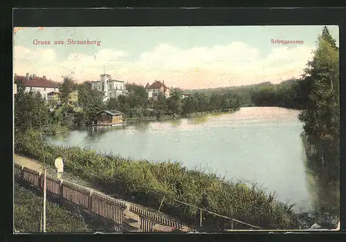 AK Strausberg, Idylle am Schwanensee