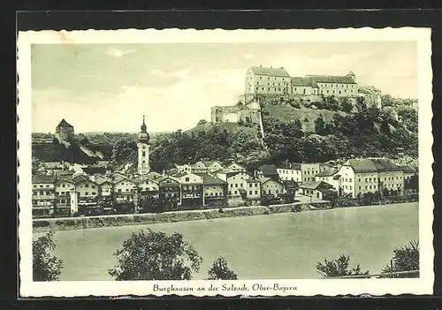 AK Burghausen / Salzach, Gesamtansicht