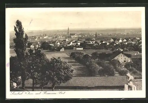 AK Simbach / inn, Gesamtansicht mit Braunau