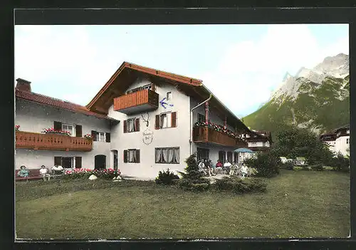 AK Mittenwald / Obb., Pension Dammkarhof an der Karwendelstr. 5