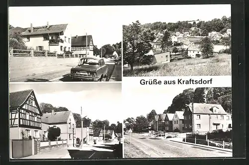 AK Kraftsdorf, verschiedene Dorfansicht im Sonnenschein