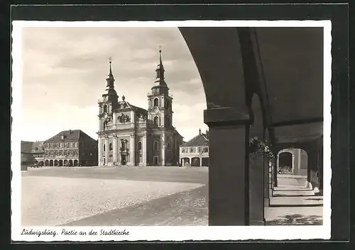 AK Ludwigsburg, Partie an de Stadtkirche