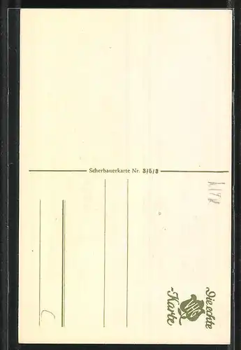 AK Maikäfer und Marienkäfer beim Tanz