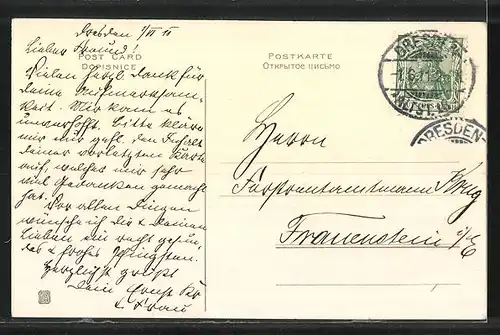 AK Maikäfer klettert auf einem kleinen Ast herum