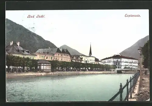 AK Bad Ischl, an der Esplanade