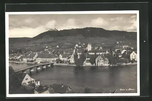 AK Stein am Rhein, Panoramablick über den Fluss