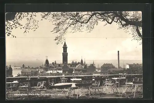 AK Hälsingborg, Utsikt fran Terrassrestaurangen