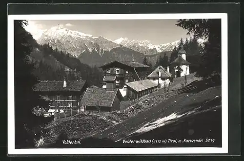 AK Volderwildbad, Partie mit Karwendel