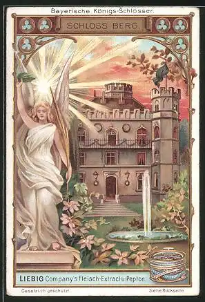 Sammelbild Liebig`s Fleisch-Extract und -Pepton, Bayerische Königs-Schlösser, Schloss Berg