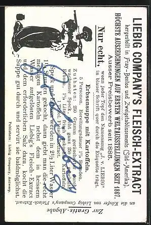 Sammelbild Liebig`s Fleisch-Extract und -Pepton, Die Drei Musketiere, der Zweikampf