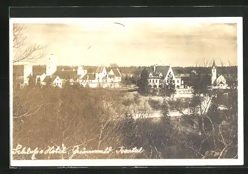 AK Grünwald / Isartal, Schloss und Hotel