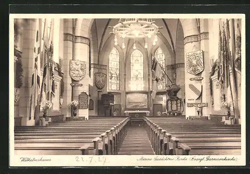 AK Wilhelmshaven, Inneres der Marine-Gedächtnis-Kirche