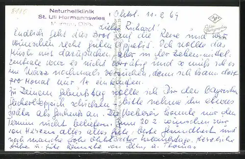 AK Murnau / Obb., Naturheilklinik St. Uli Hermannswies