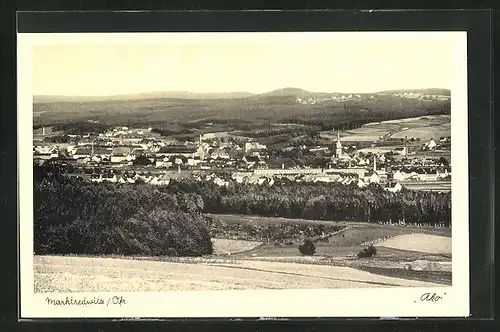 AK Marktredwitz / Ofr., Panoramablick vom Berg