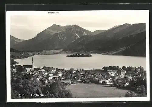 AK Schliersee, Totalansicht mit Brecherspitze
