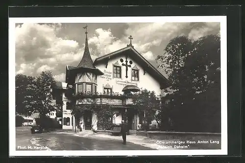 AK Oberammergau, Haus Anton Lang Pension Daheim