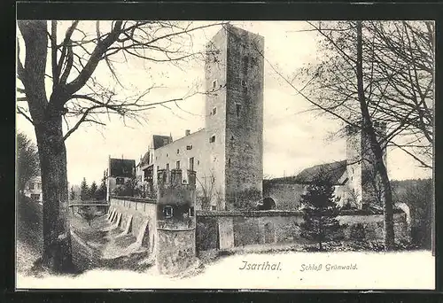 AK Grünwald /Isartal, Am Schloss Grünwald