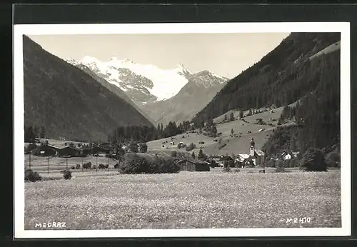 AK Medraz, Panoramablick von der Feldwiese