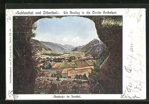 AK Jenbach im Inntal, Panoramablick vom Berg