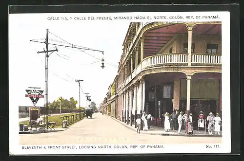 AK Colon, Calle 11 A, Y Calle del Frente, Mirando Hacia el Norte