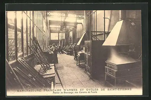 AK Sainte-Etienne, Manufacture Francaise d`Armes et Cycles, Atelier de Bronzage des Canons de Fusils