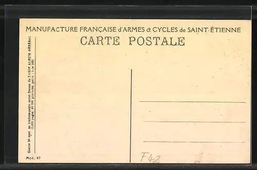 AK Sainte-Etienne, Manufacture Francaise d`Armes et Cycles, Atelier des Tours