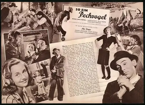 Filmprogramm IFB Nr. 1457, So ein Pechvogel!, Nils Poppe, Ingar Landgré, Regie: Nils Poppe