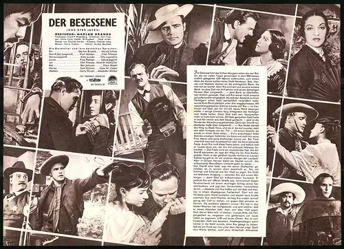 Filmprogramm IFB Nr. 5872, Der Besessene, Marlon Brando, Karl Malden, Regie: Marlon Brando