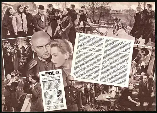 Filmprogramm IFB Nr. 4744, Die Reise, Deborah Kerr, Yul Brynner, Robert Morley, Regie: Anatole Litvak