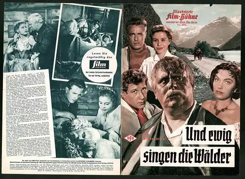 Filmprogramm IFB Nr. 4946, Und ewig singen die Wälder, Gert Fröbe, Hansjörg Felmy, Regie: Paul May