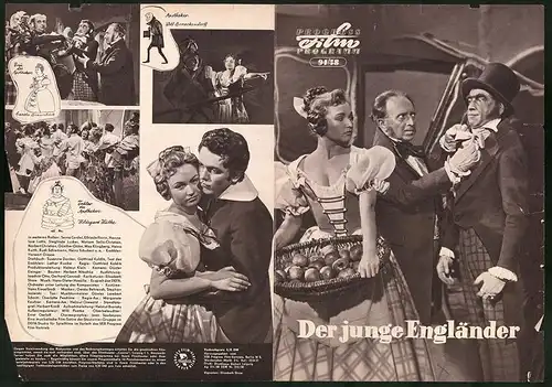 Filmprogramm PFP Nr. 94 /58, Der junge Engländer, Hildegard Küthe, Senta Cordel, Regie: Gottfried Kolditz