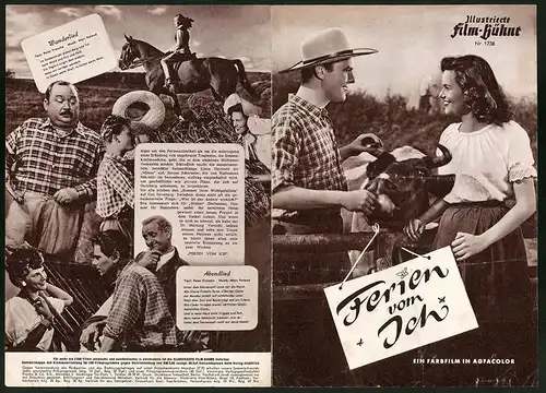 Filmprogramm IFB Nr. 1738, Ferien vom Ich, Rudolf Prack, Marianne Hold, Regie: Hans Deppe