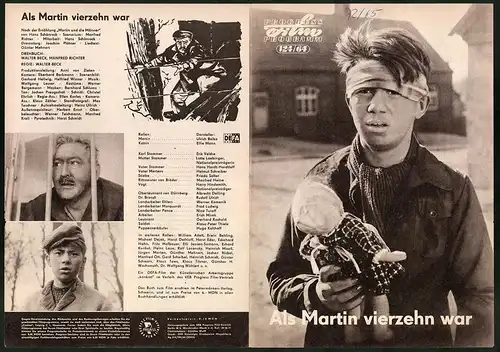 Filmprogramm PFP Nr. 124 /64, Als Martin vierzehn war, Ulrich Balko, Elfie Mann, Regie: Walter Beck