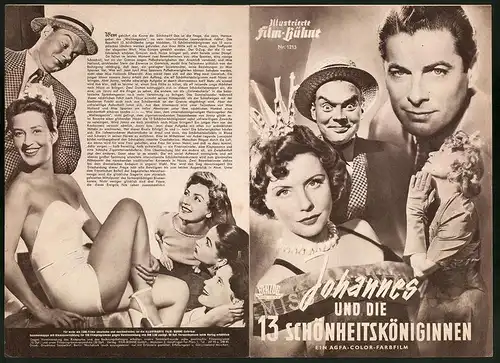 Filmprogramm IFB Nr. 1215, Johannes und die 13 Schönheitsköniginnen, Sonja Ziemann, Rudolf Prack, Regie: Alfred Stöger