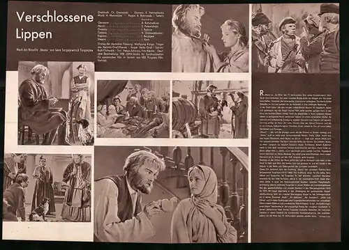 Filmprogramm PFP Nr. 105 /59, Verschlossene Lippen, A. Kotschetkow, E. Polewizkaja, Regie: A. Bobrowski