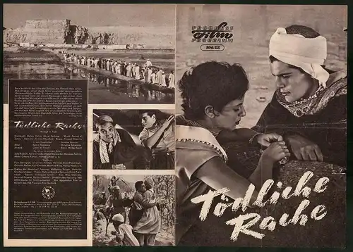 Filmprogramm PFP Nr. 106 /58, Tödliche Rache, Faten Hamama, Omar el Cherif, Regie: Youssef Chanins