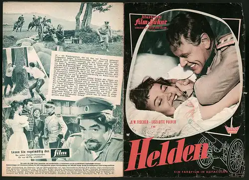 Filmprogramm IFB Nr. 4560, Helden, O. W. Fischer, Liselotte Pulver, Regie: Franz Peter Wirth