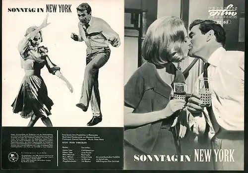 Filmprogramm PFP Nr. 22 /65, Sonntag in New York, Cliff Robertson, Jane Fonda, Regie: Peter Tewksbury