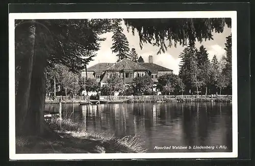 AK Lindenberg / Allgäu, Idyll am Restaurant Waldsee